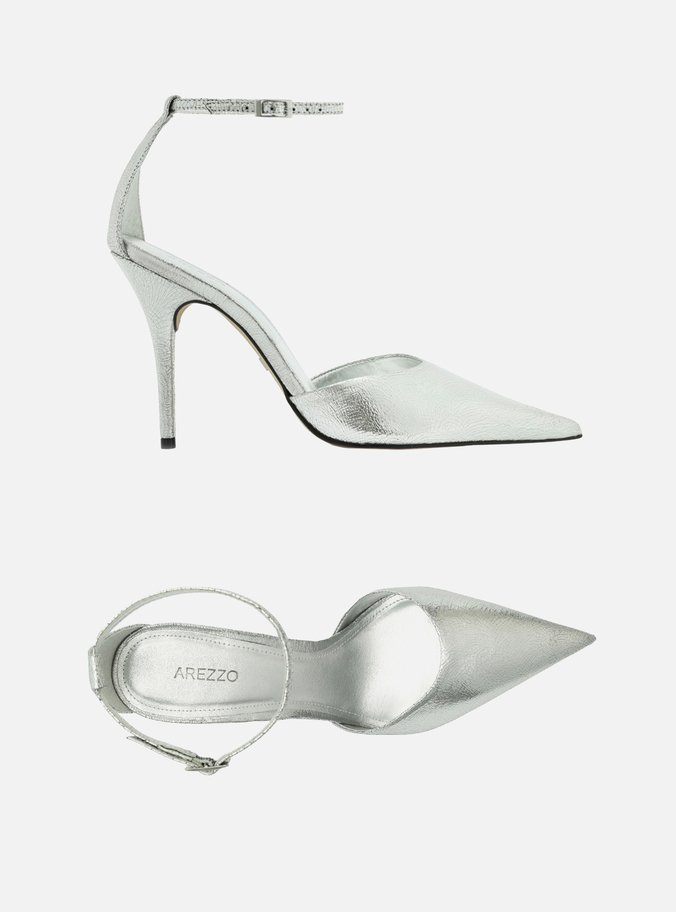 Scarpin Prateado Salto Fino Silver