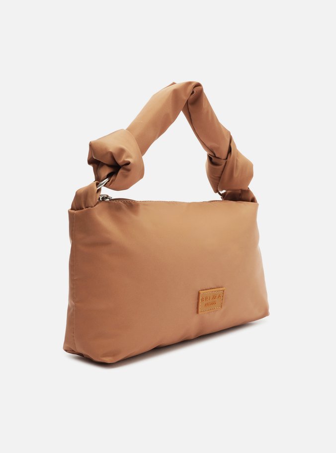 Bolsa Hobo Marrom Nylon Bella Pequena
