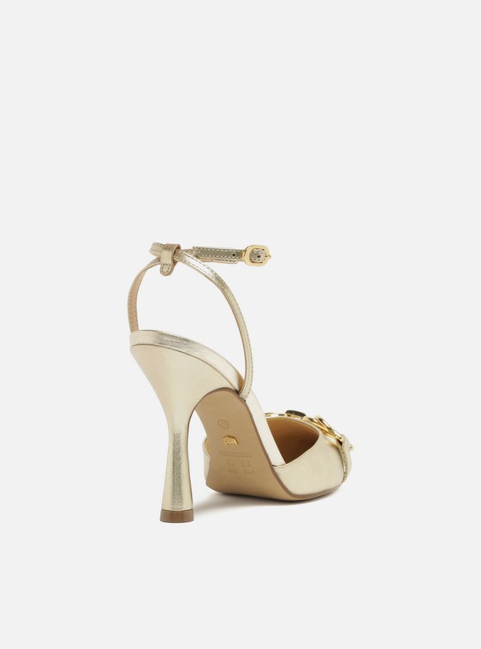 Scarpin Prata Salto Alto