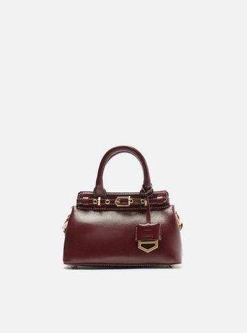 Bolsa Tote Vermelha Couro Pequena Bag Charm Victória