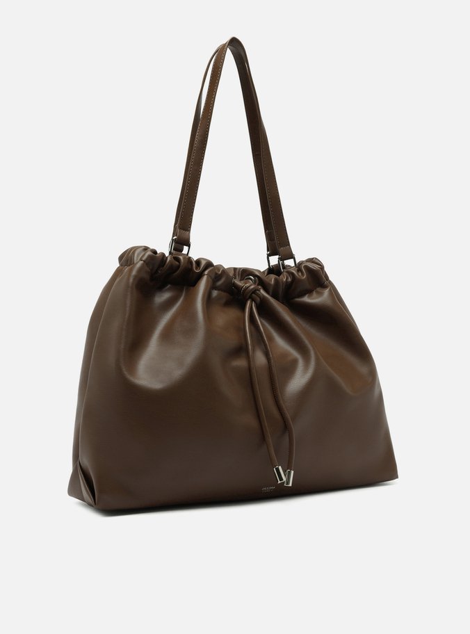 Bolsa Tiracolo Marrom Grande