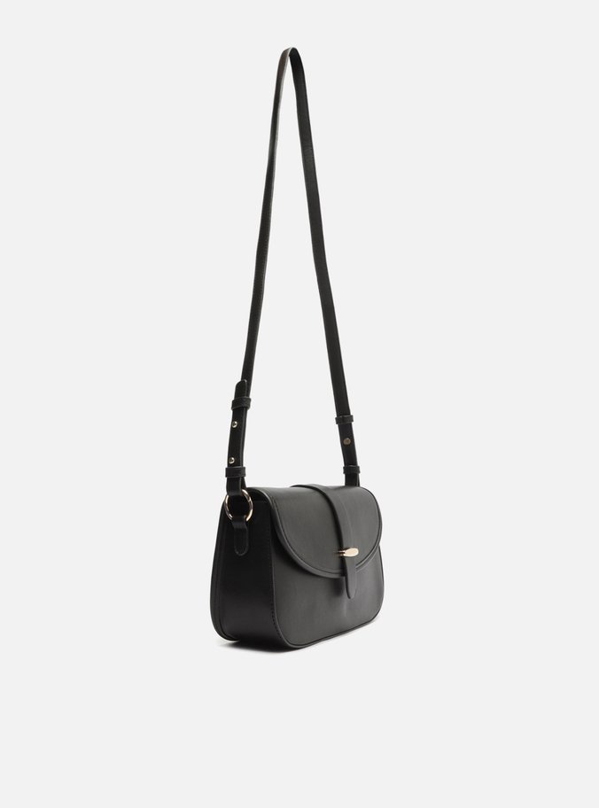 Bolsa Tiracolo Preta Detalhe Pequena
