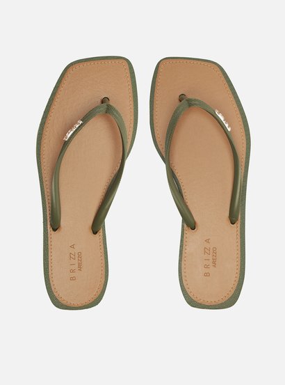 Chinelo de Dedo Verde Militar Recouro Square | Arezzo