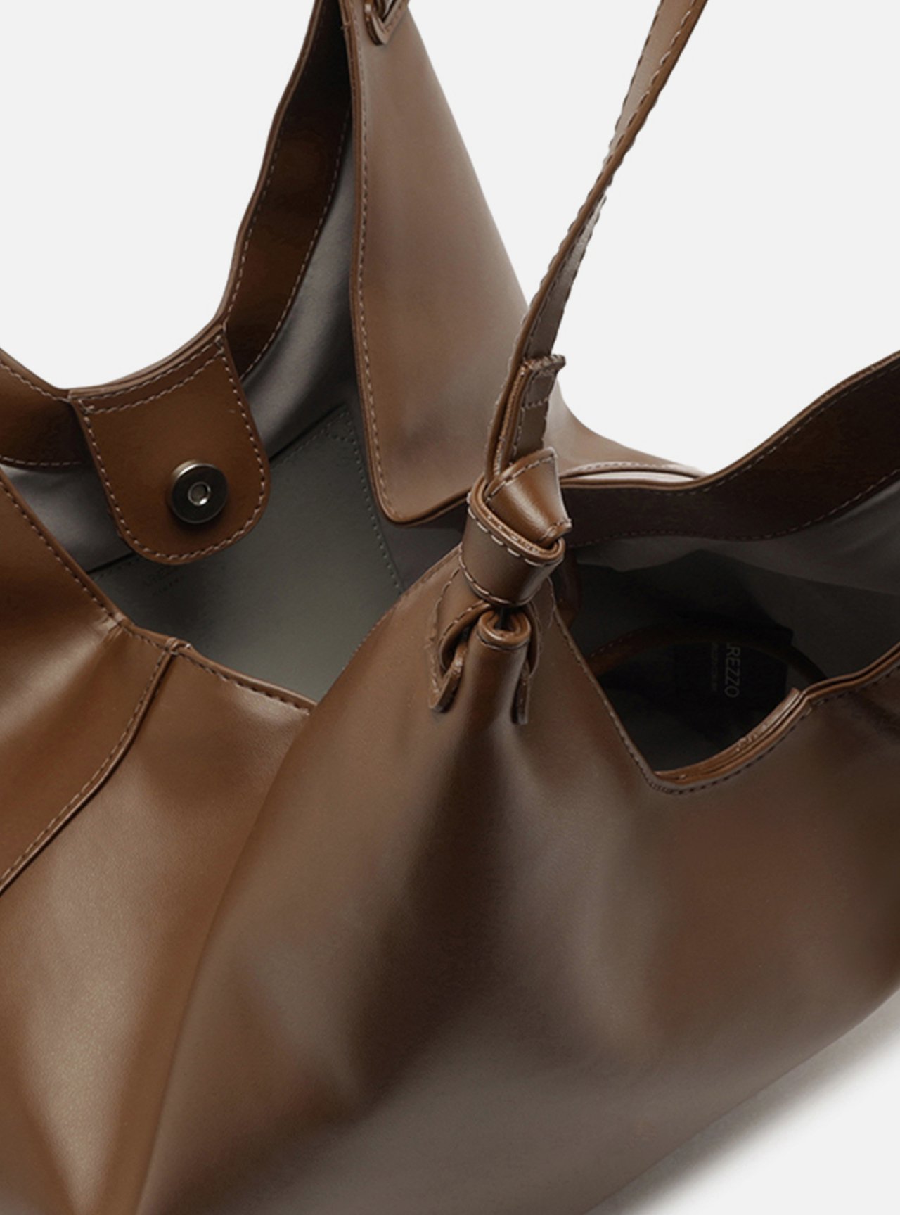 Bolsa Tote Marrom Grande — foto 4