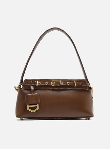 Bolsa Tiracolo Marrom Couro Pequena Victória
