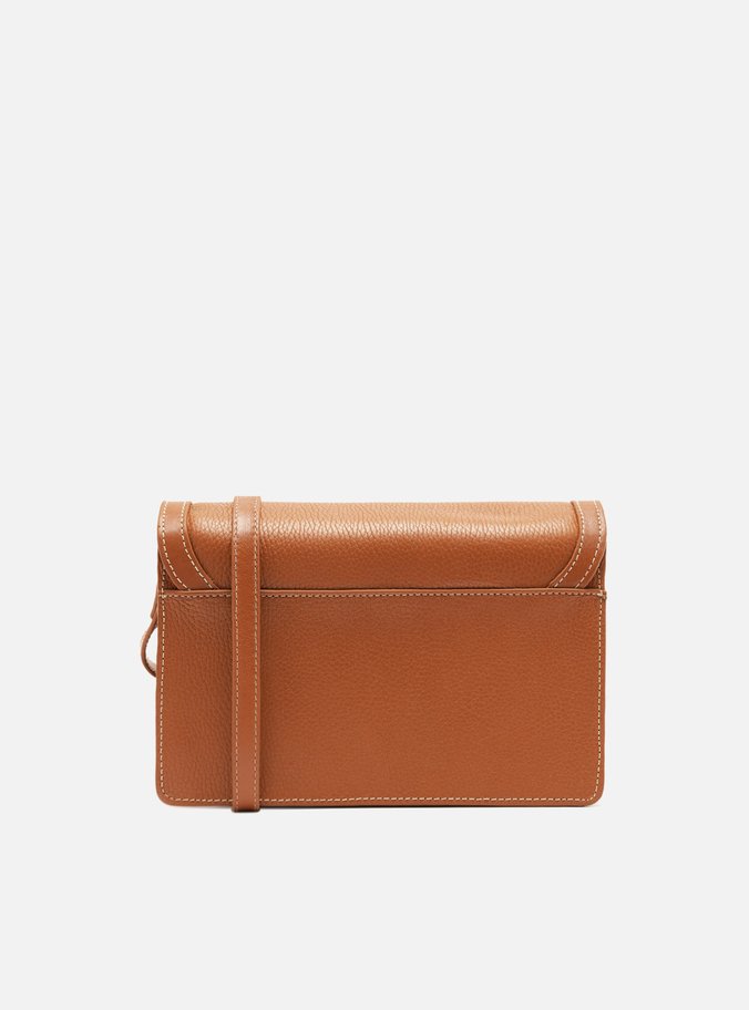 Bolsa Tiracolo Caramelo Couro  Média