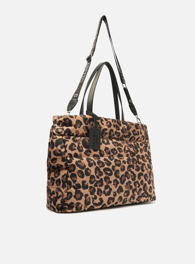 Bolsa Shopping Animal Print Nylon Gigi Grande