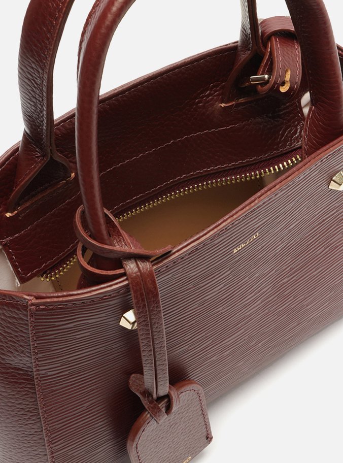 Bolsa Tote Vermelha Couro Wave Bella Pequena