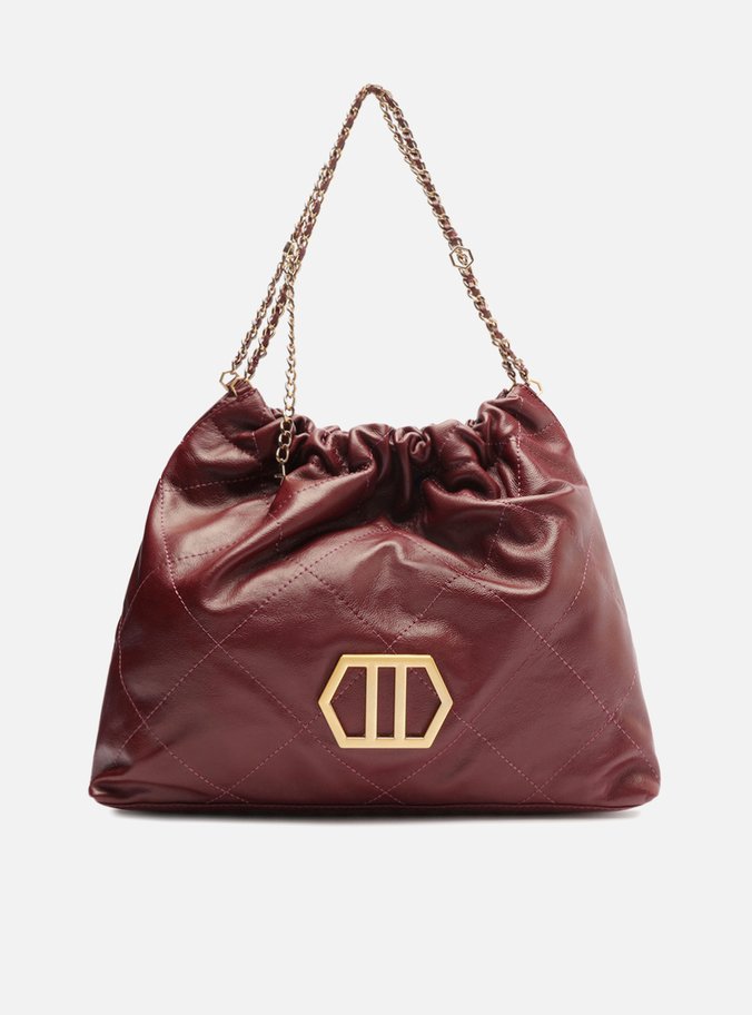 Bolsa Hobo Vinho Couro Esther Grande