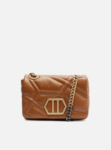 Bolsa Tiracolo Marrom Couro Emma Média