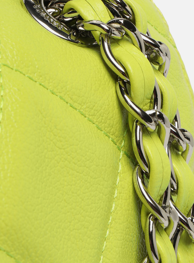 Bolsa Tiracolo Verde Lima Couro Mizz Média