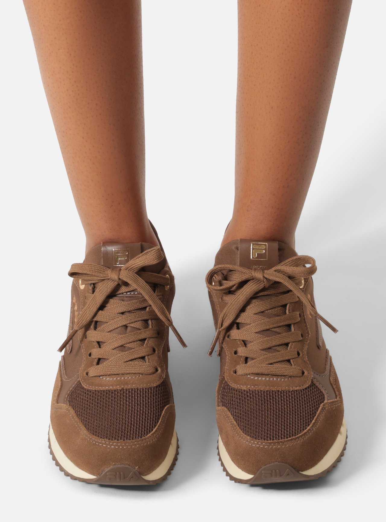 Tênis Marrom Solado Esportivo Suede Bordado Fila — foto 7