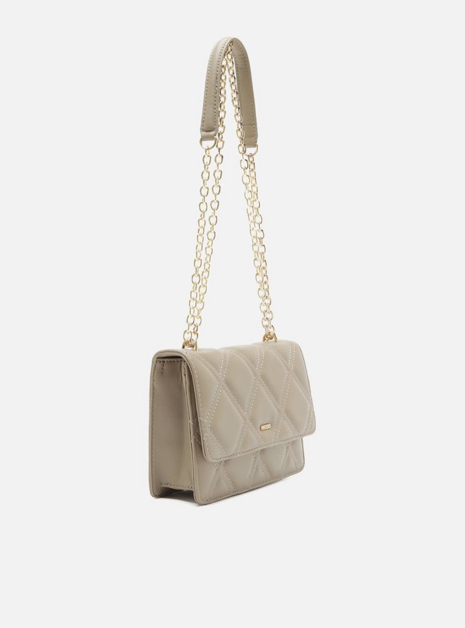 Bolsa Tote Off-White Pequena Matelassê