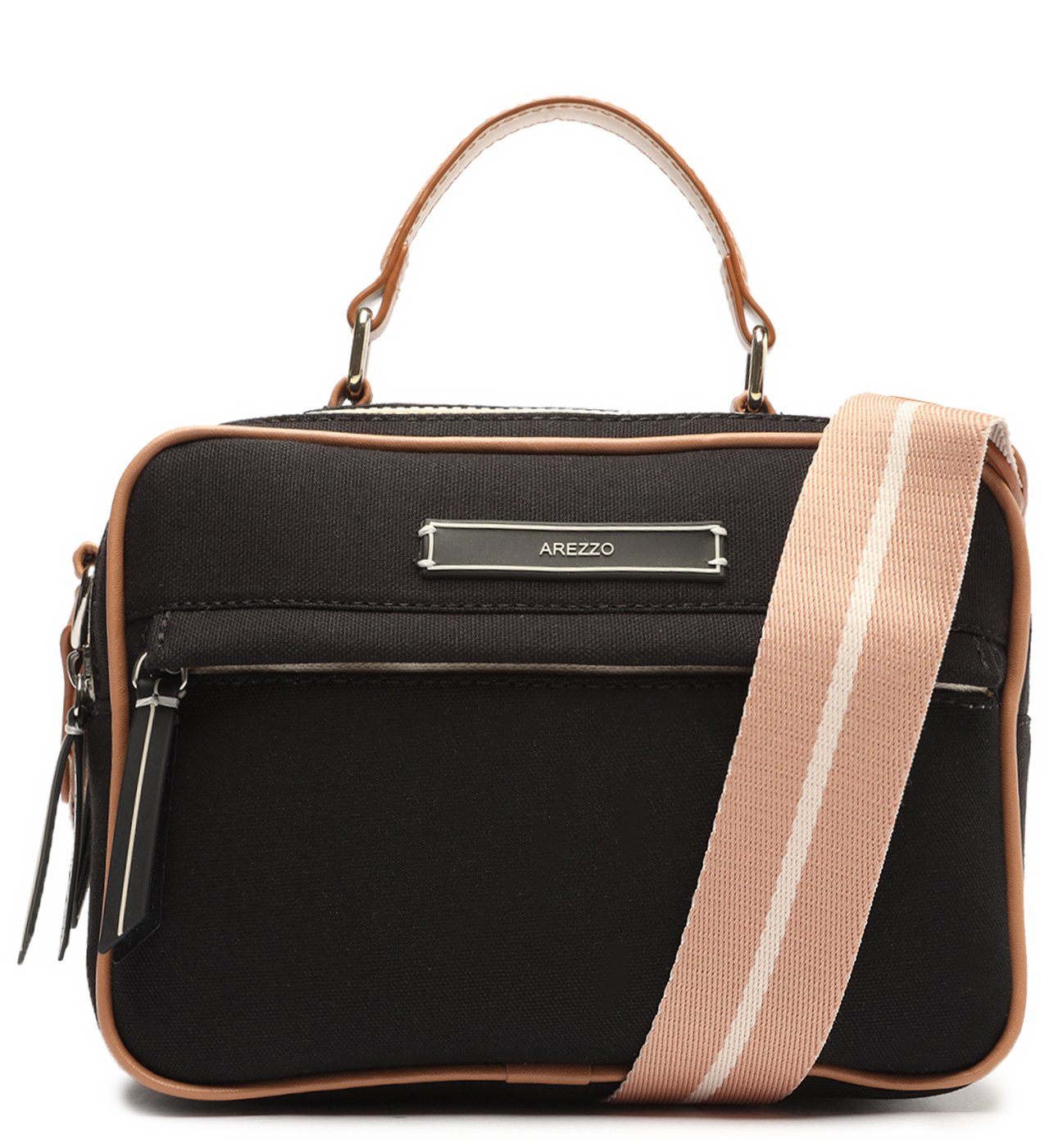 Bolsa Tiracolo Preta Média ZZ Play Trendy | Arezzo