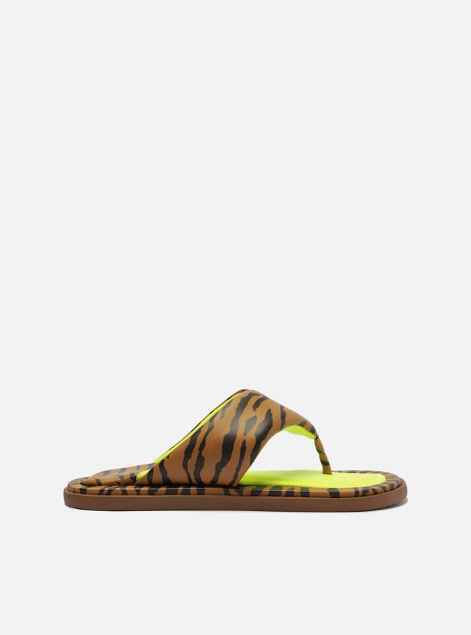 Chinelo de Dedo Animal Print Estofado Julie