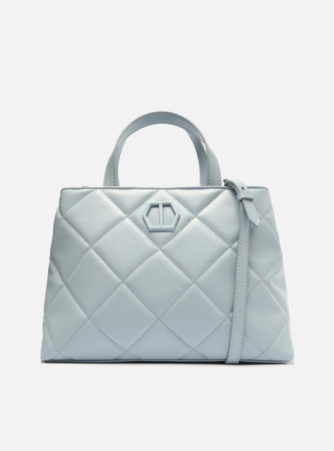 Bolsa Tote Azul Stela Grande Matelassê