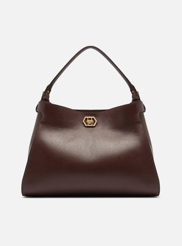 Arezzo — Bolsa Tote Marrom Couro Grande