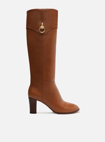 Bota Marrom Couro Cano Longo Savannah
