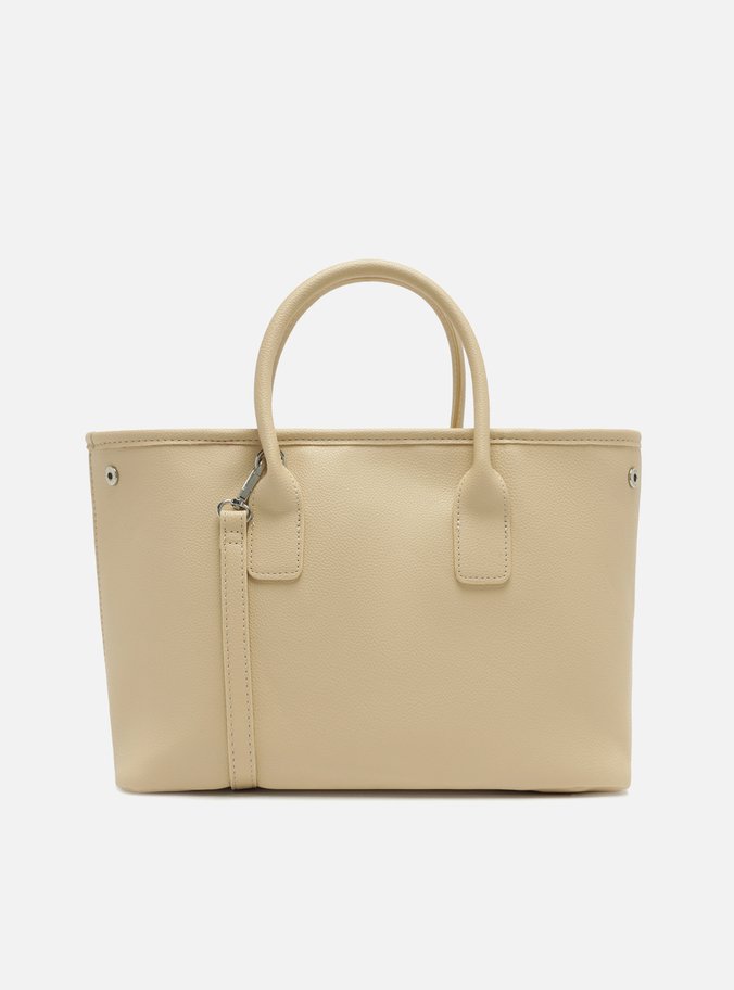 Bolsa Tote Bege Grande