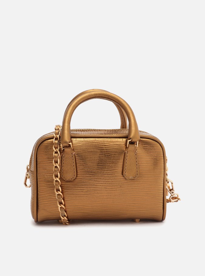 Bolsa Tiracolo Bronze Couro Lívia