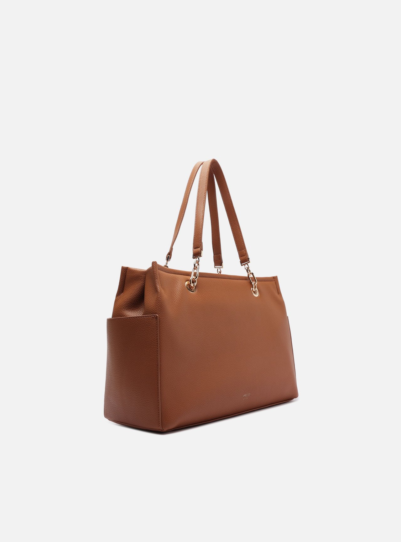 Bolsa Shopping Marrom Grande Metais — foto 2