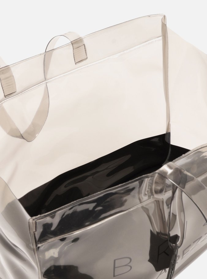 Bolsa Shopping Preta Vinil Liz Logo Grande