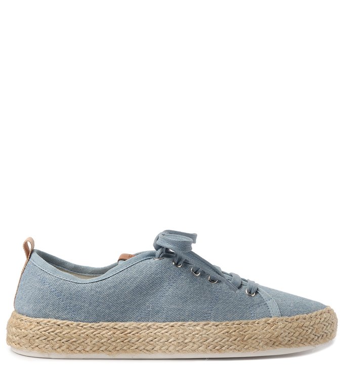 Tênis Azul Jeans Palha Soft Denim
