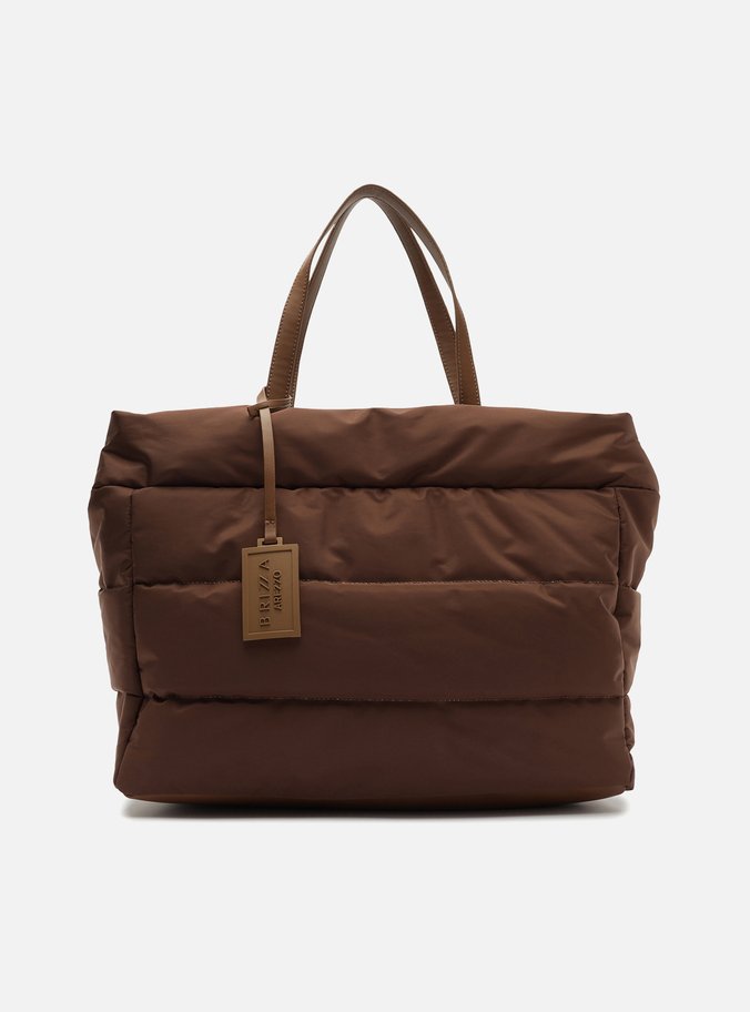 Bolsa Shopping Marrom Grande Nylon Brizza