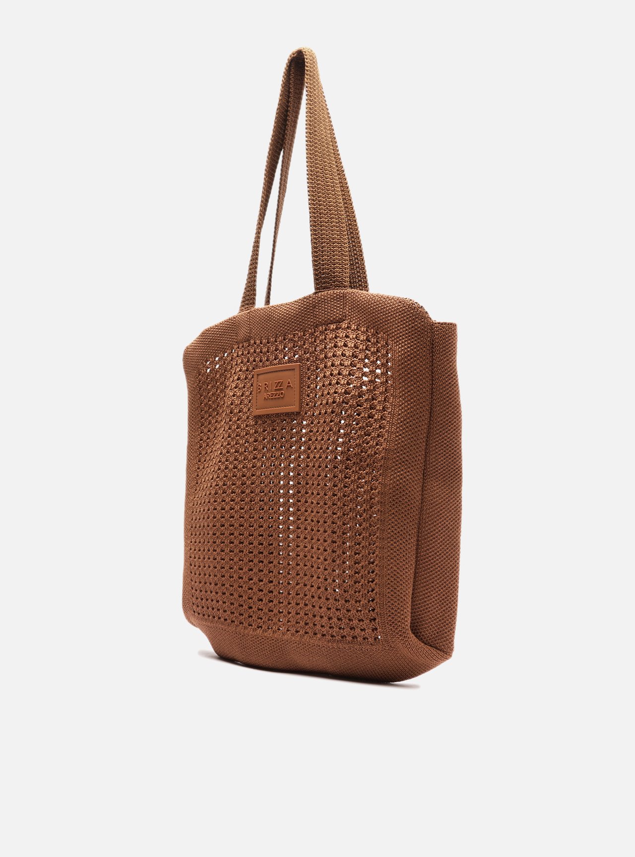 Bolsa Shopping Marrom Escura Crochê Mônaco Grande — foto 2