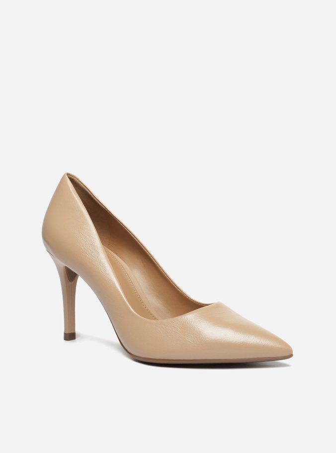 Scarpin Couro Nude Bico Fino
