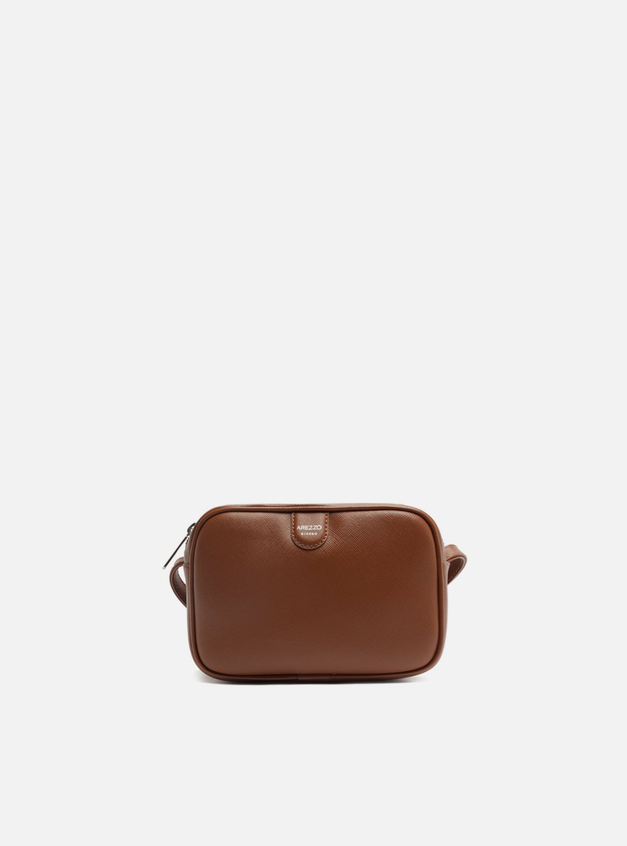 Bolsa Tiracolo Marrom Pequena Metais — foto 1