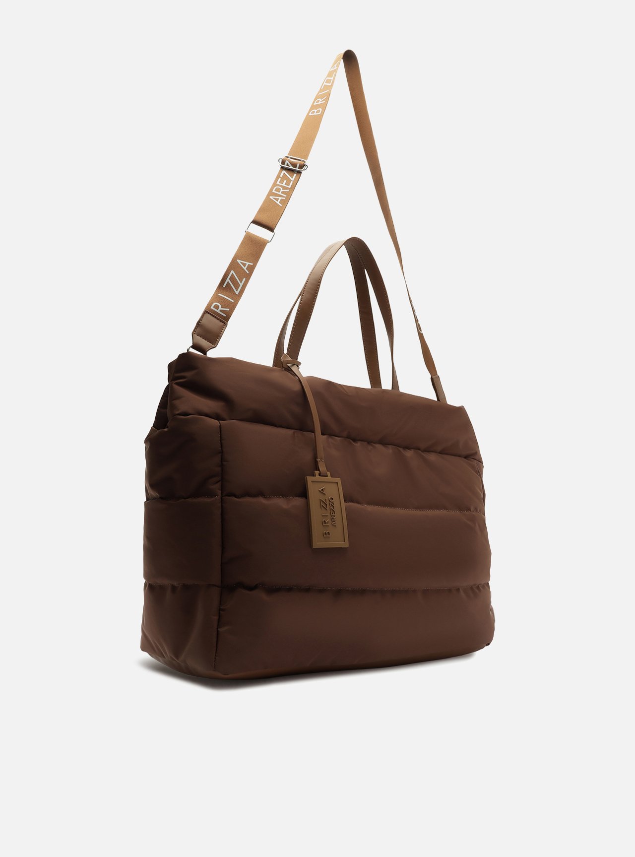 Bolsa Shopping Marrom Grande Matelassê Brizza — foto 5