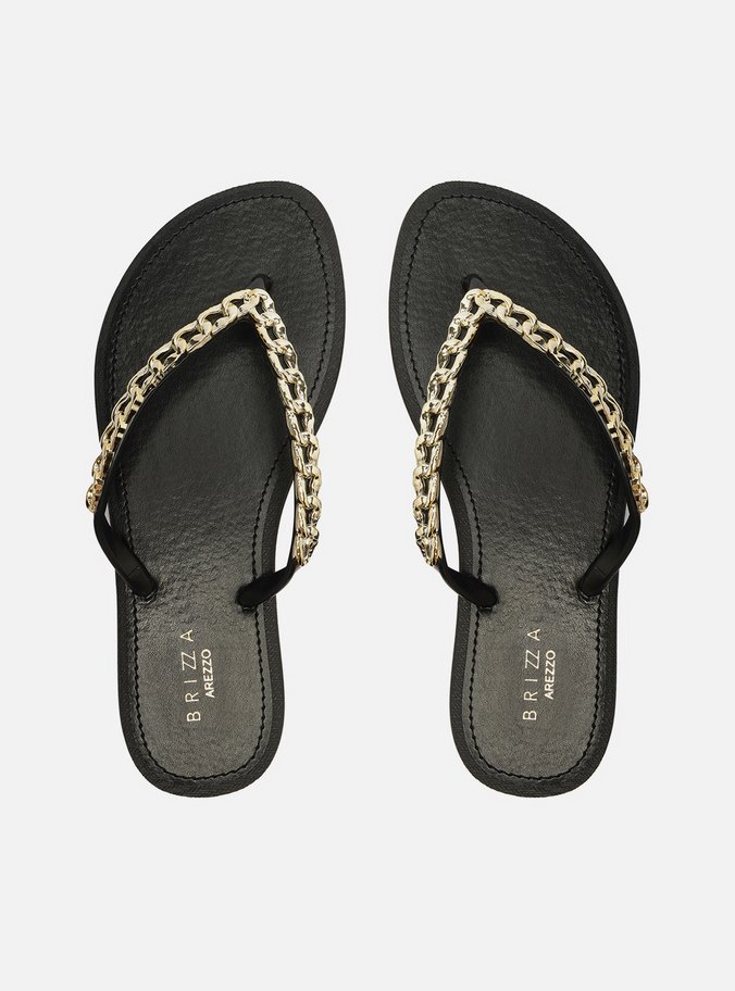 Chinelo de Dedo Preto Corrente Essential