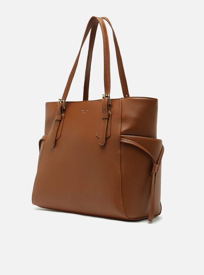 Bolsa Shopping Marrom Grande