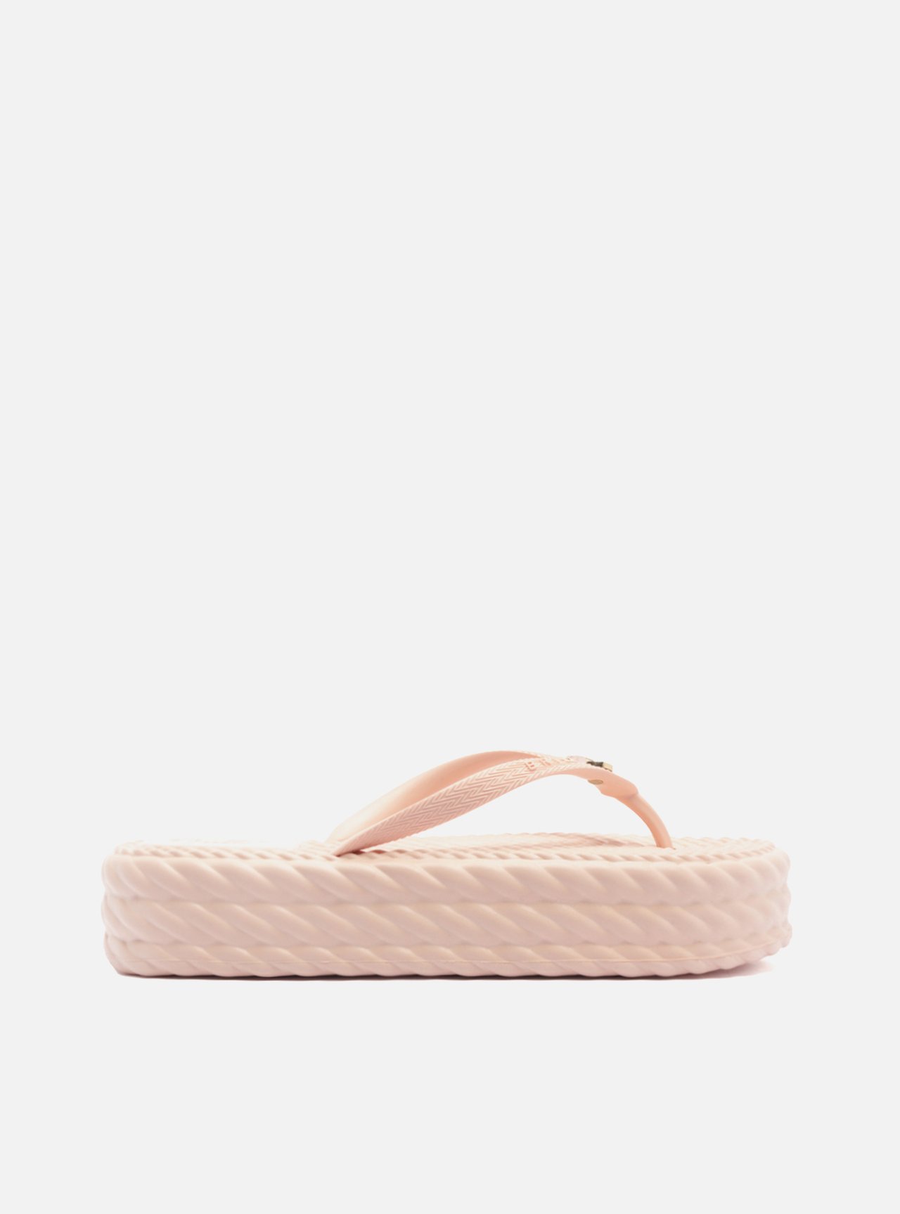 Sandália Rosa Flatform Marrocos Mid Flip Flop Bacio — foto 1