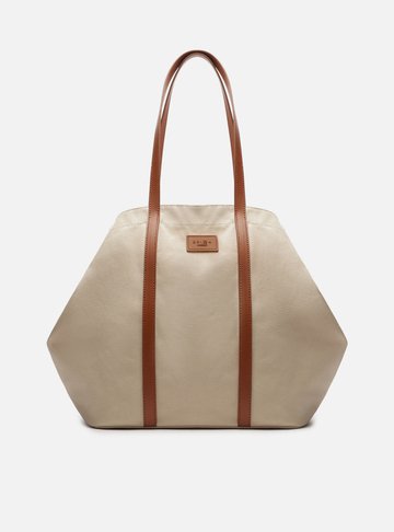 Bolsa Shopping Grande Bege Brizza