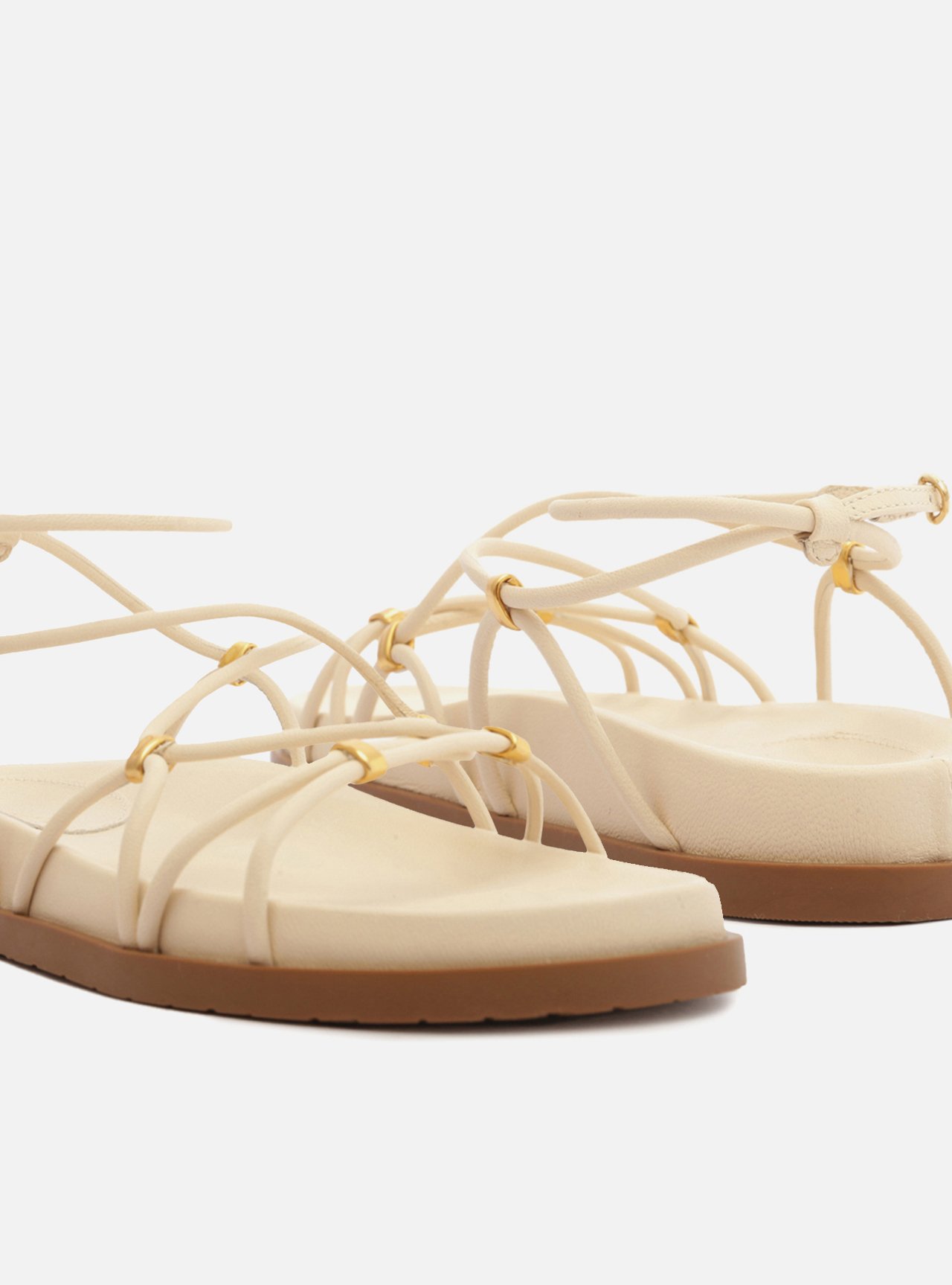 Sandália Rasteira Off-White Tiras Elos — foto 4