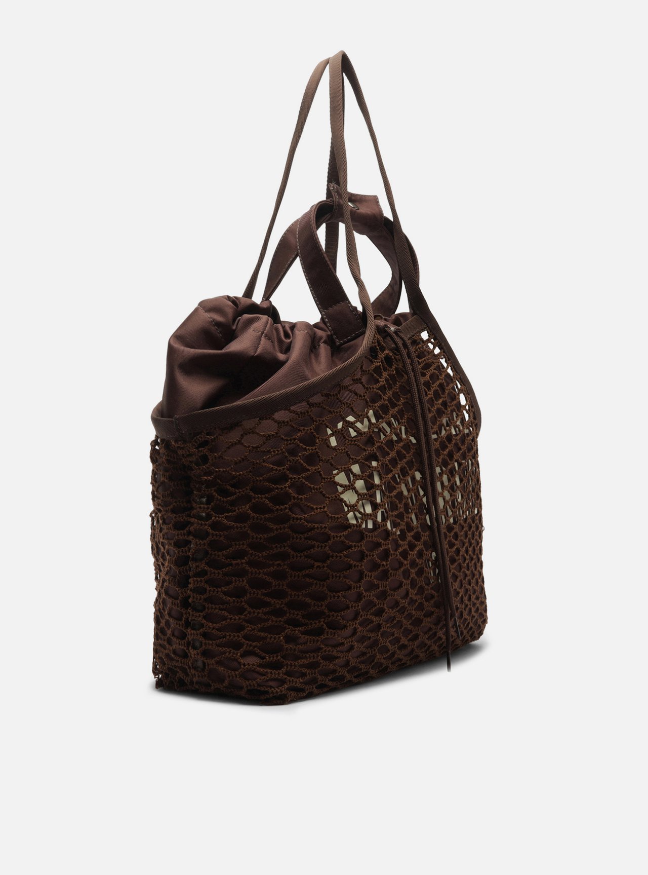 Bolsa Shopping Marrom Tela Lona Grande TIG — foto 5