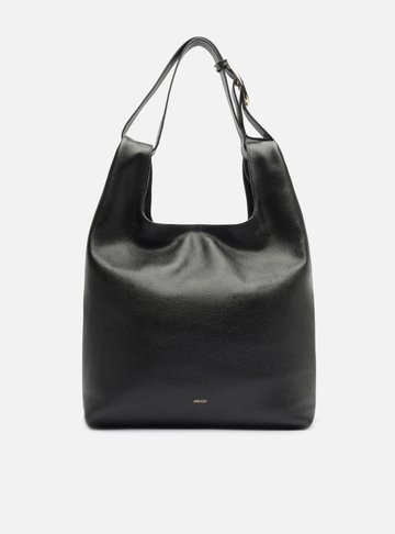 Arezzo — Bolsa Hobo Preta Couro Média