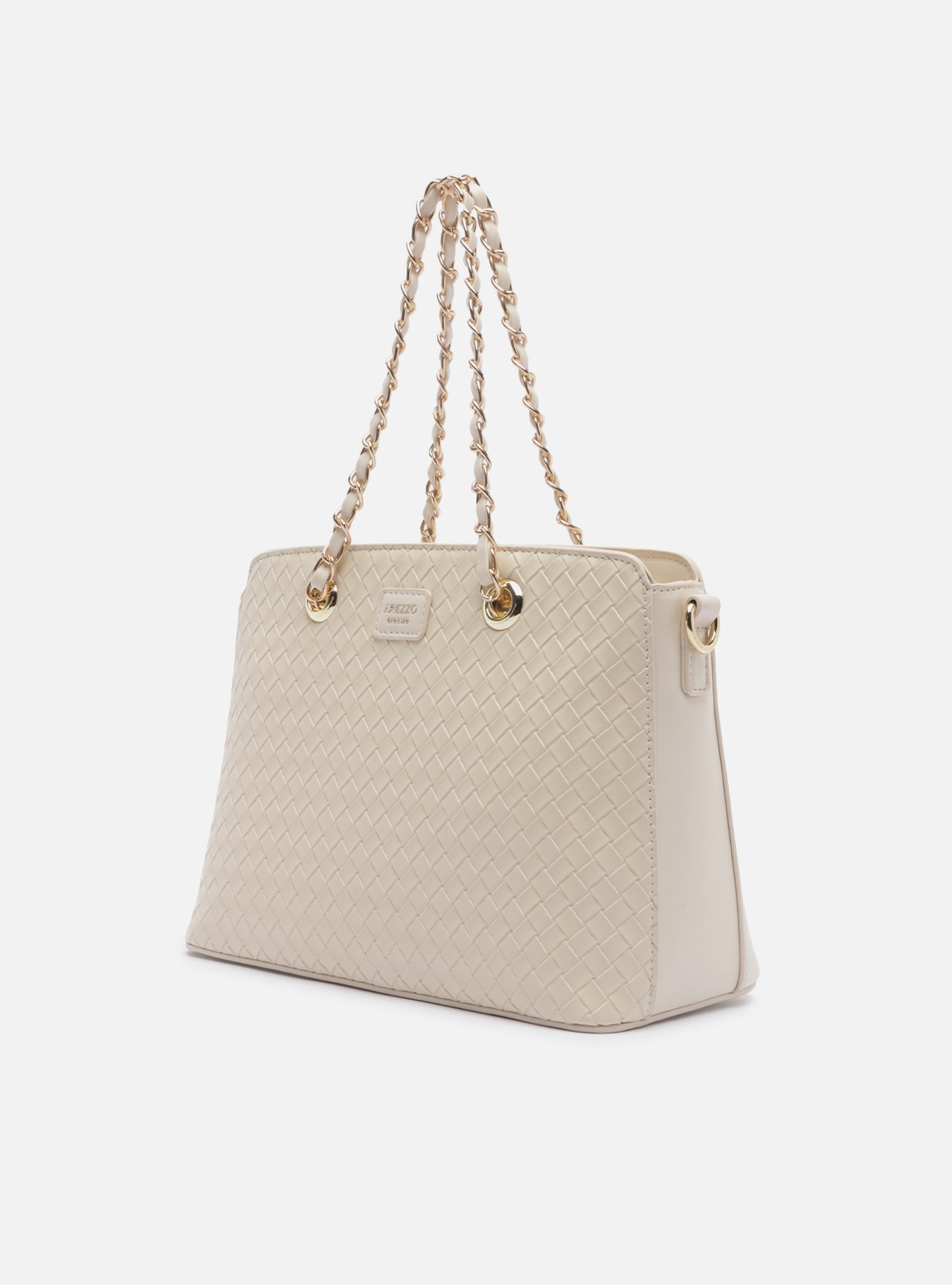 Bolsa Shopping Off White Tressê Média Corrente — foto 2