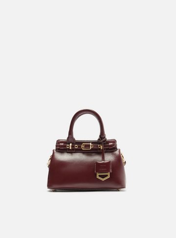 Bolsa Tote Vermelha Couro Pequena Bag Charm Victória