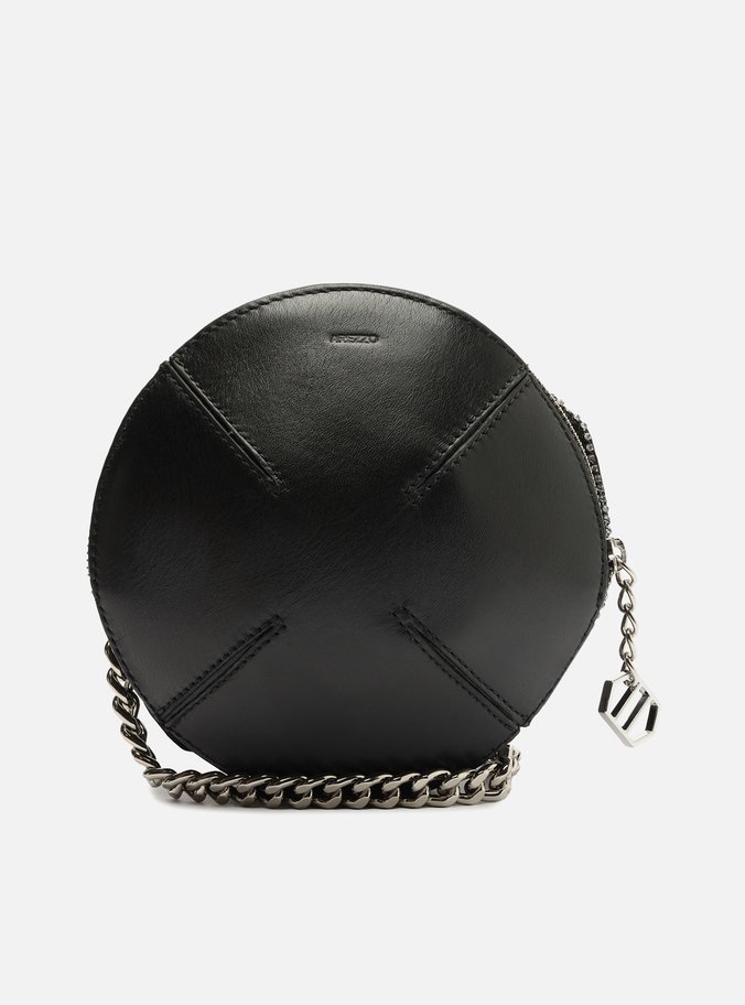 Bolsa Tiracolo Preta Cetim Pequena Flor Cristais