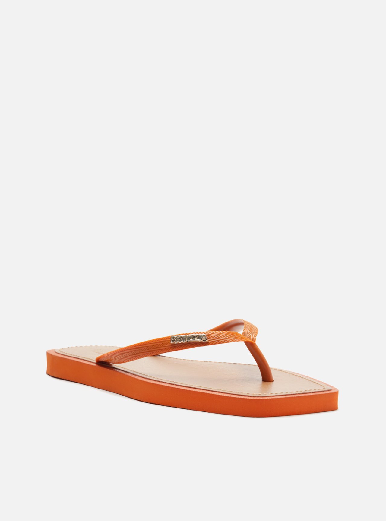 Chinelo de Dedo Laranja Recouro Square Brizza — foto 2