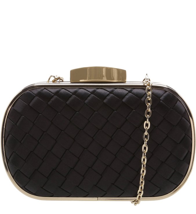 Bolsa Clutch Cetim Party Preto