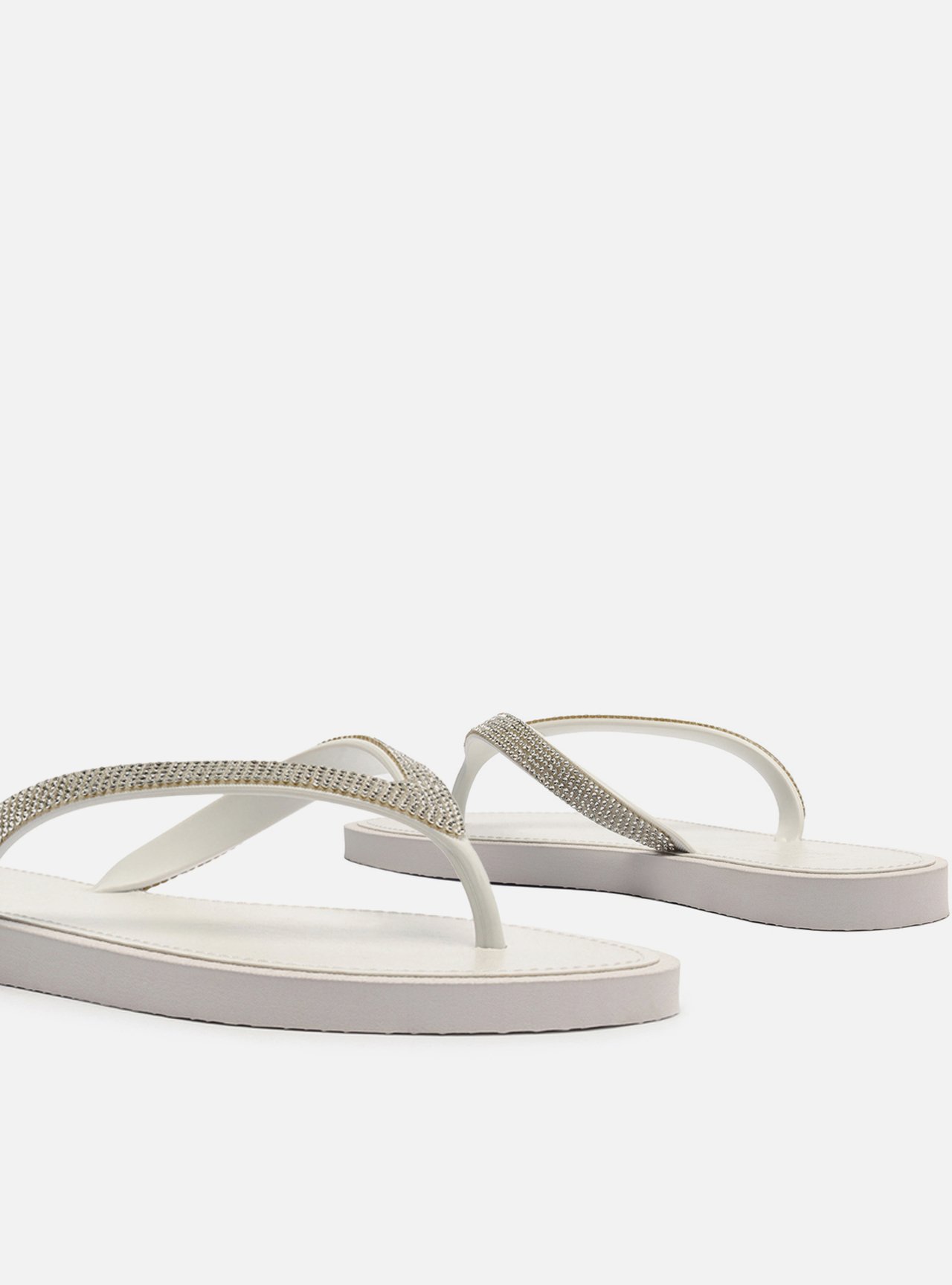 Chinelo Branco Brizza Strass — foto 4