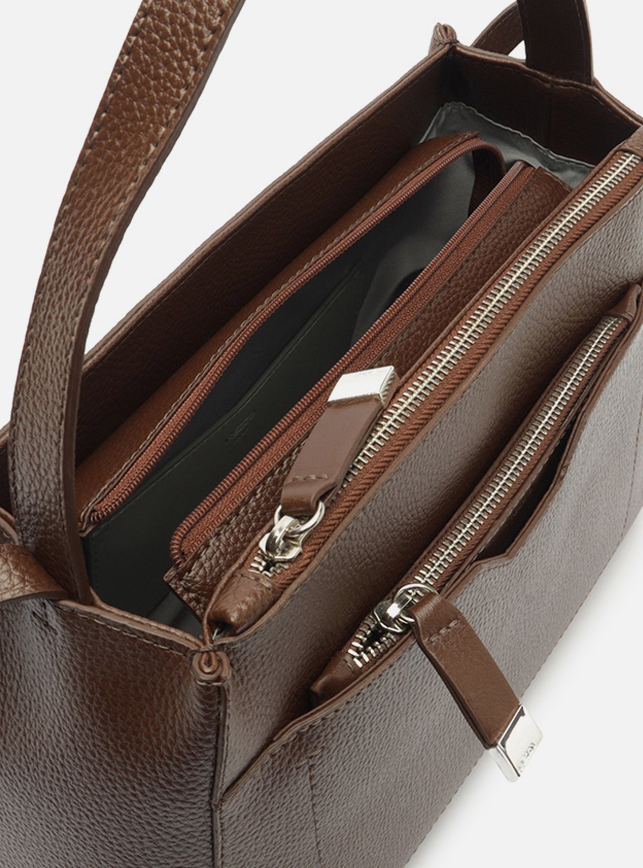 Bolsa Tote Marrom Escura Emilly Grande — foto 4