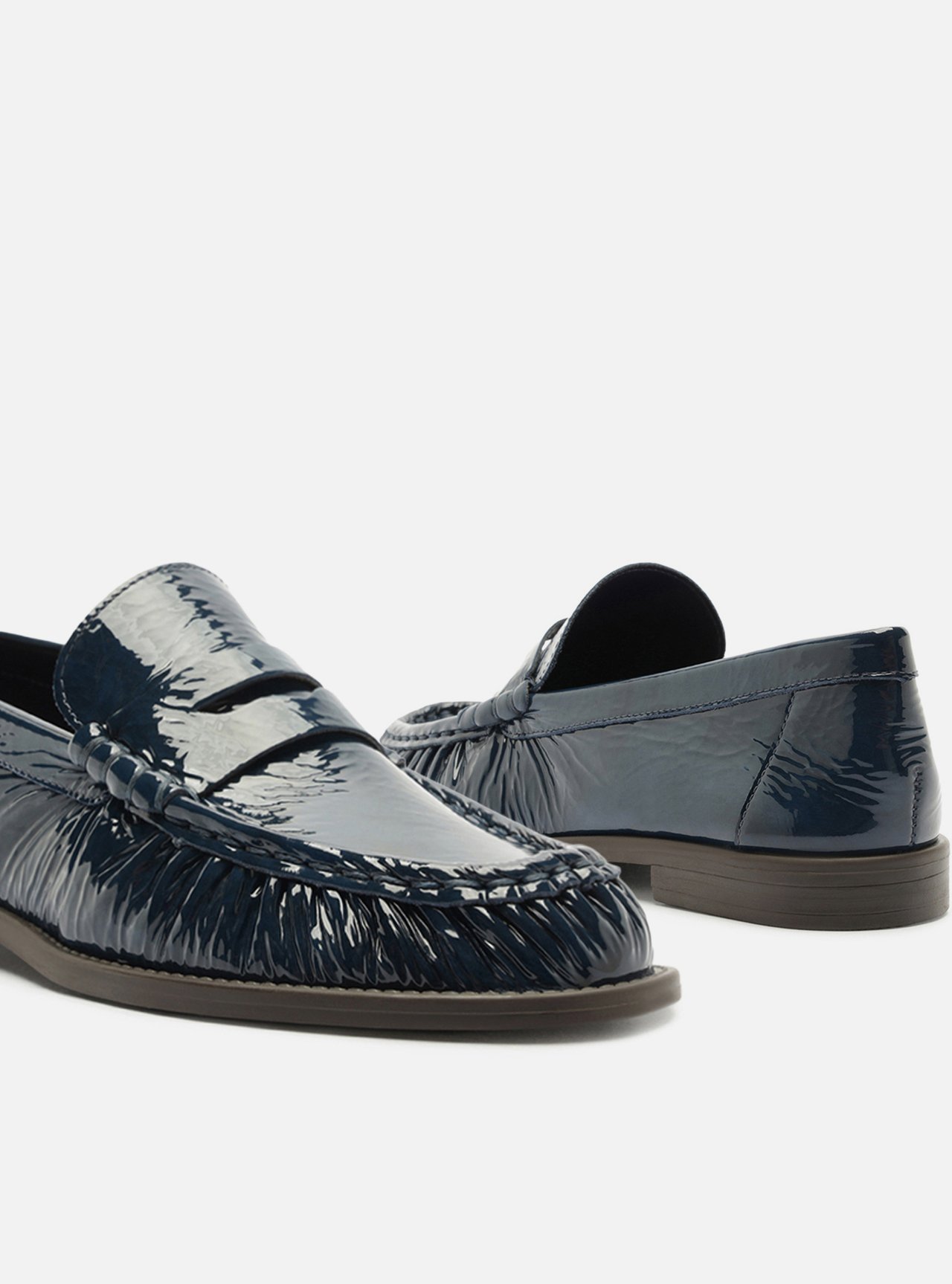 Mocassim Azul Couro — foto 4
