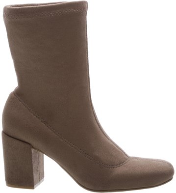 Bota Skinny Veludo Bloco  Croche