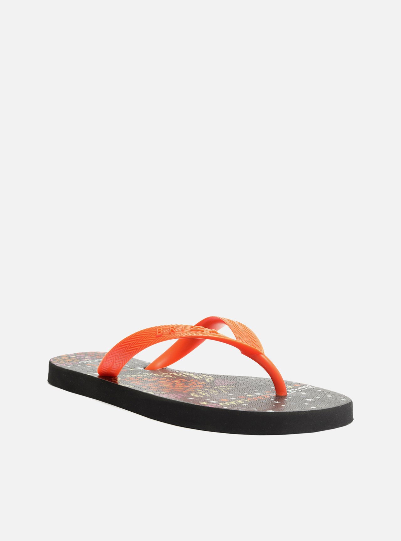 Chinelo de Dedo Laranja Leão Signos Brizza — foto 2