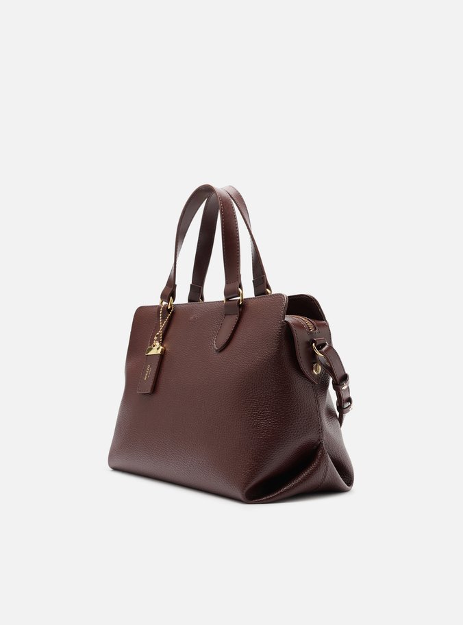 Bolsa Tote Marrom Média Tag Básica